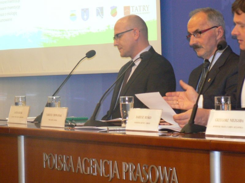 Konferencja prasowa dotycząca Prywatyzacji PKL przez Konsorcjum czterech Gmin oraz spółkę Tatry Mountain Resorts S.A.